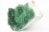 Green, Fluorescent, Cubic Fluorite Crystals - Madagascar #210469-2